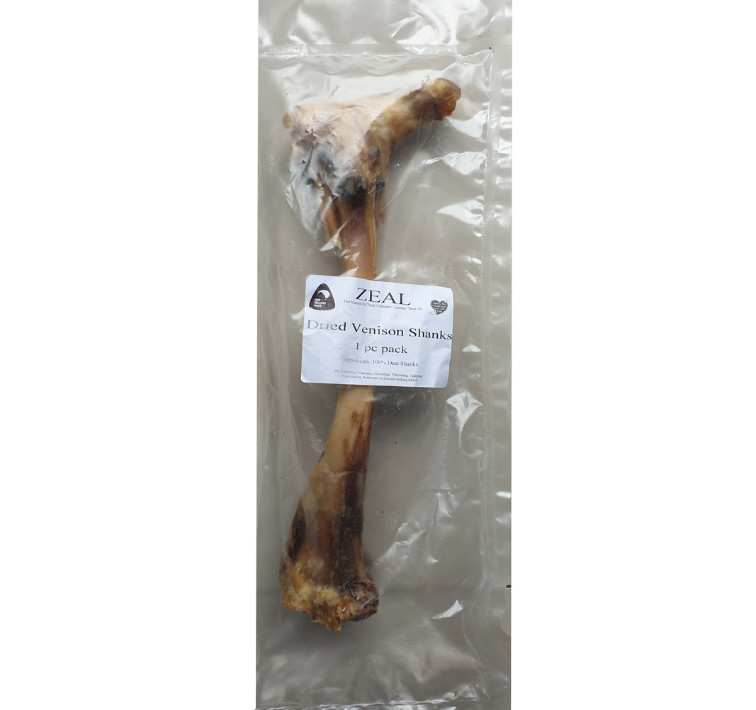 Whole Venision Shanks 700gms (1pcs) full bone, Paws & Claws Pets