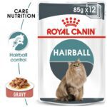 Royal Canin Feline Care Nutrition Hairball Gravy (Wet Food – Pouches) 12 x 85 g