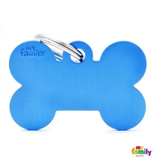 Big Bone Blue in Aluminum Name Tag