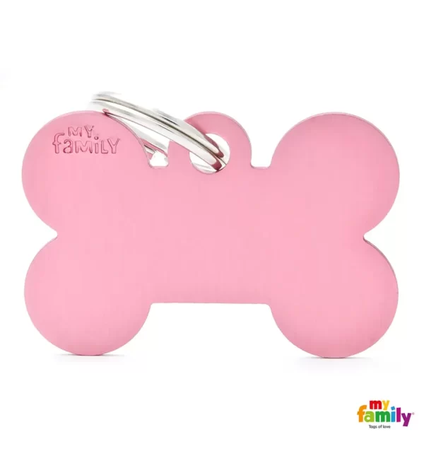 Big Bone Pink in Aluminum Name Tag