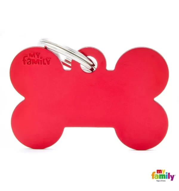 Big Bone Red in Aluminum Name Tag