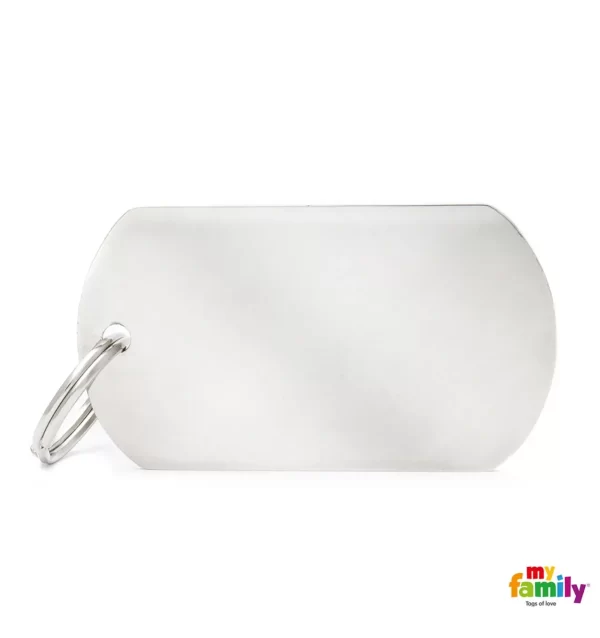 Big Heart Green in Aluminum Name Tag