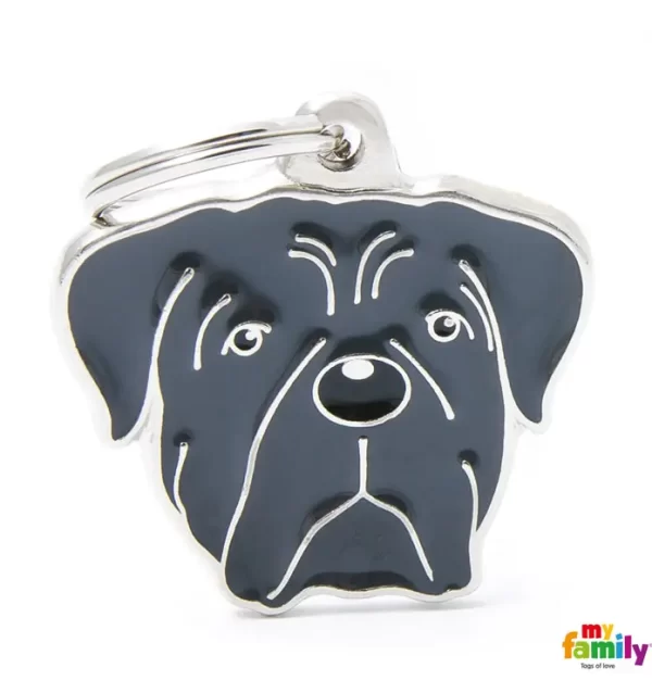 Tan and Black Pinscher Name Tag