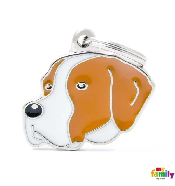 Tan and Black Pinscher Name Tag