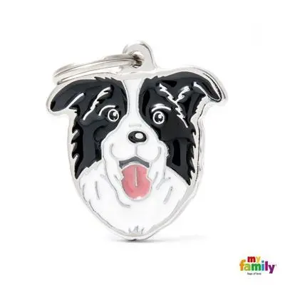Border Collie Name Tag