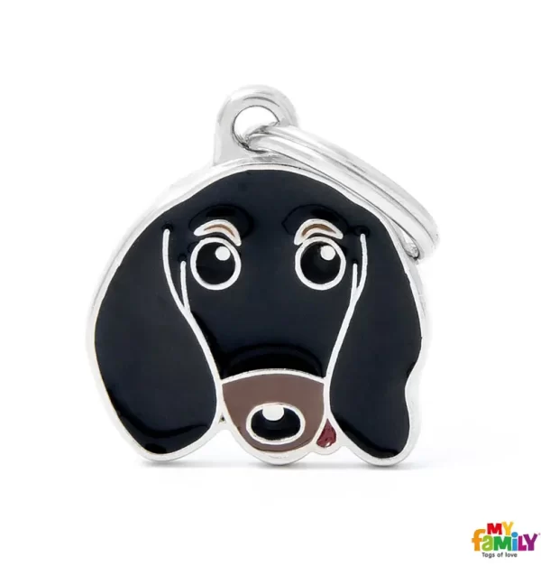 Black & Tan Dachshund Name Tag