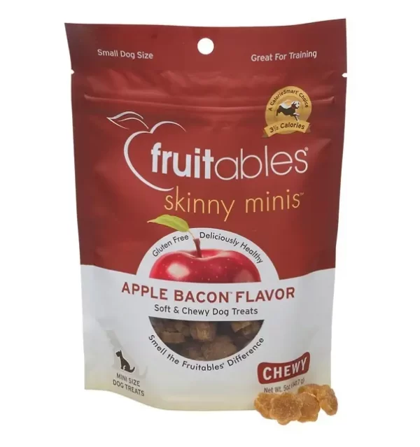 Fruitables Skinny Minis Dog Treats Apple & Bacon 7oz