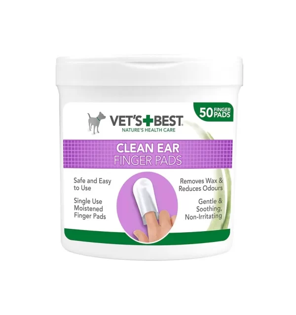 Vet's Best Clean Ear Finger Pads (50pads)