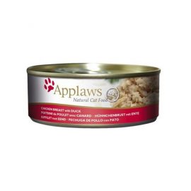 pplaws Cat Chicken with Duck in a tin is 100% natural and a complementary food for adult cats.