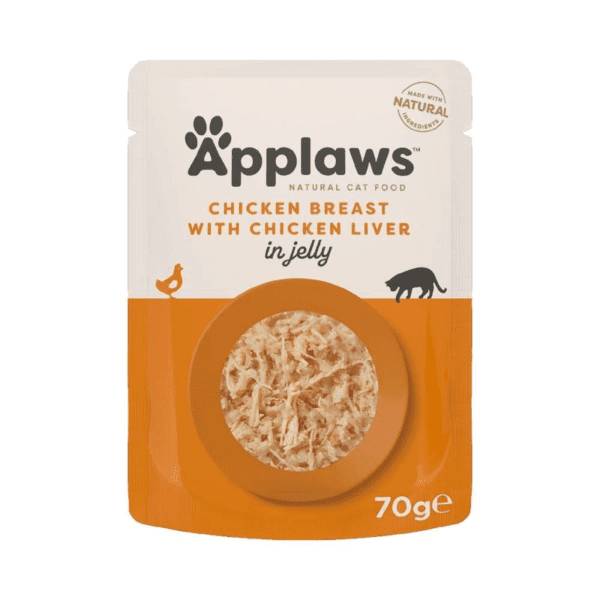 Applaws Chicken with Liver in Jelly Adult Wet Cat Food 70g Pouch