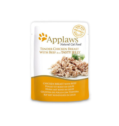 Applaws Cat Chicken with Beef 70g Jelly Pouch