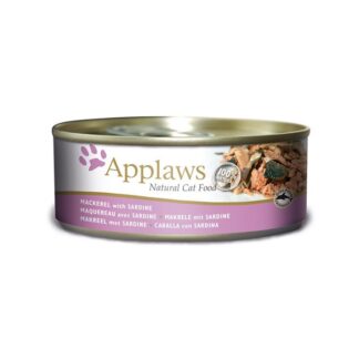 Mackerel with Sardine Our 70g mackerel with sardine cat tin is packed full of tasty mackerel and sardine your cat will find irresistible Applaws Cat is great for your pets nutrition Every time you open a tin of Applaws, you can instantly see what sets it apart