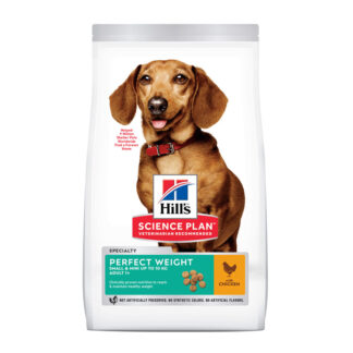 HILL'S SCIENCE PLAN Perfect Weight Small & Mini Adult dog food with Chicken at PNC Pets Mirdif Dubai