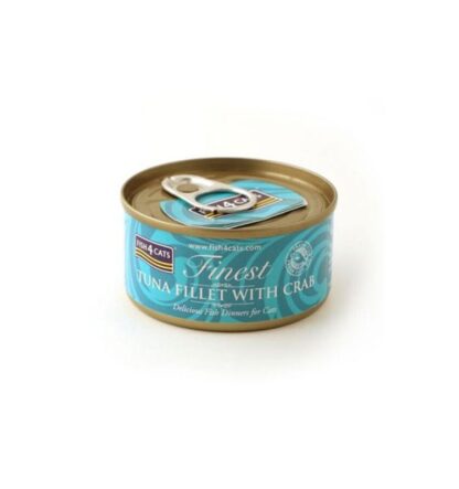 Fish4Cats Tuna Fillet with Crab Wet Food available at paws & Claws Pets