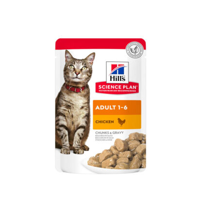 Hills Science Plan Adult Wet Cat Food Chicken Pouches