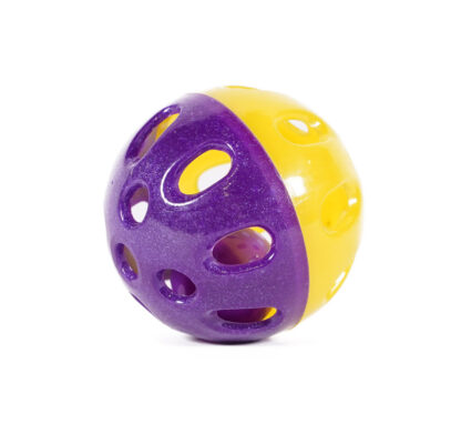Cat toy ball with bell that jingles when it roles