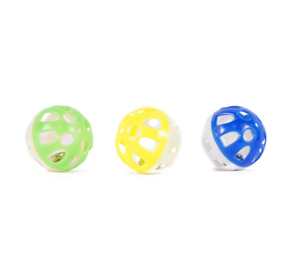 Mini Jingle Balls Cat Toys feature a tiny bell that jingles with every move and entices your kitty