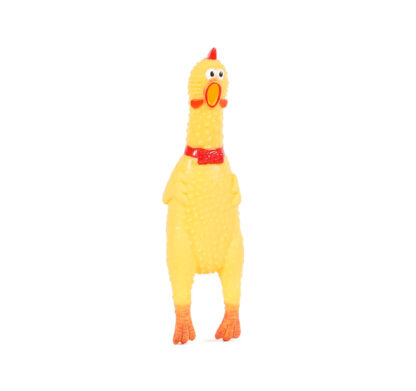 Shrilling Rubber Chicken The screaming rubber chicken will offer hours of fun and annoyance for the whole family