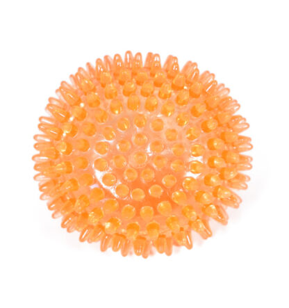 super spiky ball made of an ultra-durable and non-toxic material