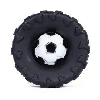 Tyre and Football Combo Dog Toy combination durable chew toy