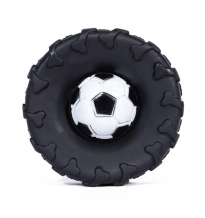 Tyre and Football Combo Dog Toy combination durable chew toy