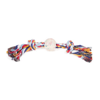 Cotton Rope N Ball Dog Toy will provide your dog with physical and mental stimulation