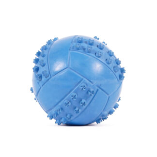 Heavy Duty Dog Ball is a squeaky ball toy made of a durable, soft rubber-like material that’s non-toxic.