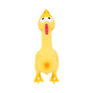Latex Chicken Dog Toy is made of a durable latex material which is non-toxic and hence pet friendly