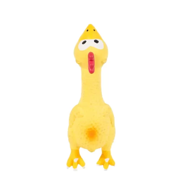 Latex Chicken Dog Toy is made of a durable latex material which is non-toxic and hence pet friendly