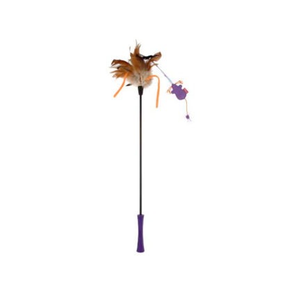 Gigwi-Catwand-Feather-Teaser-w/-Natural-Feather-&-TPR-Handle