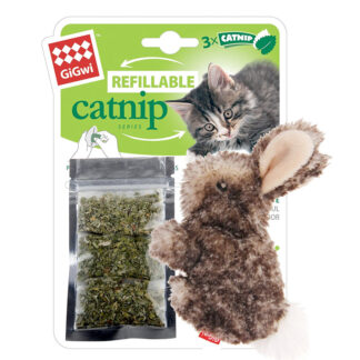 Gigwi-Rabbit-Fluffy-Plush-Cat-Toy-with-3-Refillable-Catnip-Bags