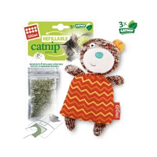 Refillable-Bear-with 3-Catnip-Teabags-in-Zip lock
