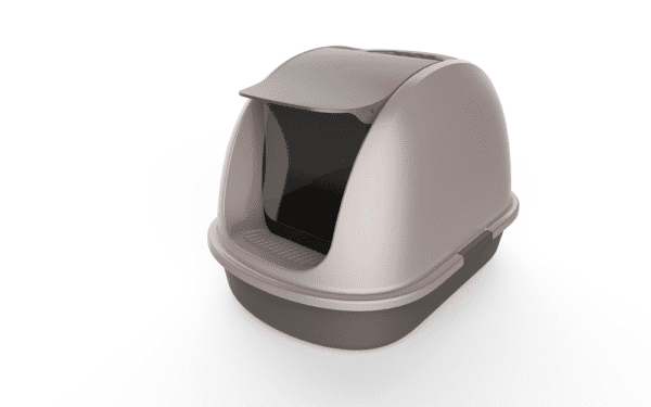 Orien Pet Hooded Cat Toilet Tray With Handle And Flap Door