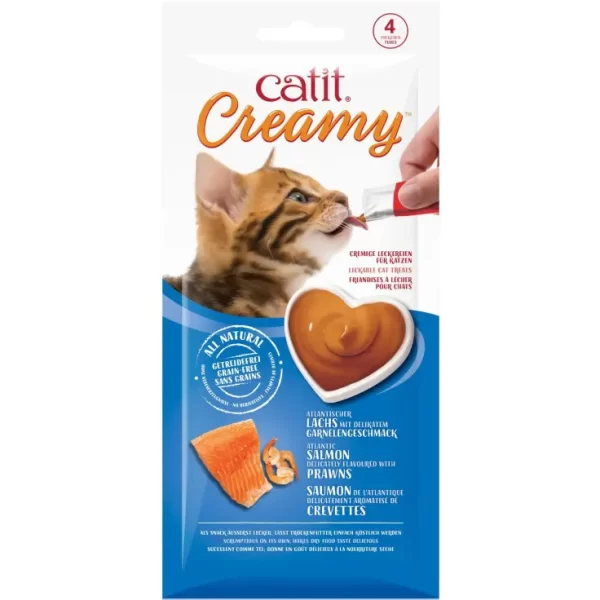 CatIt Creamy Lickable Treats - Salmon&Prawns