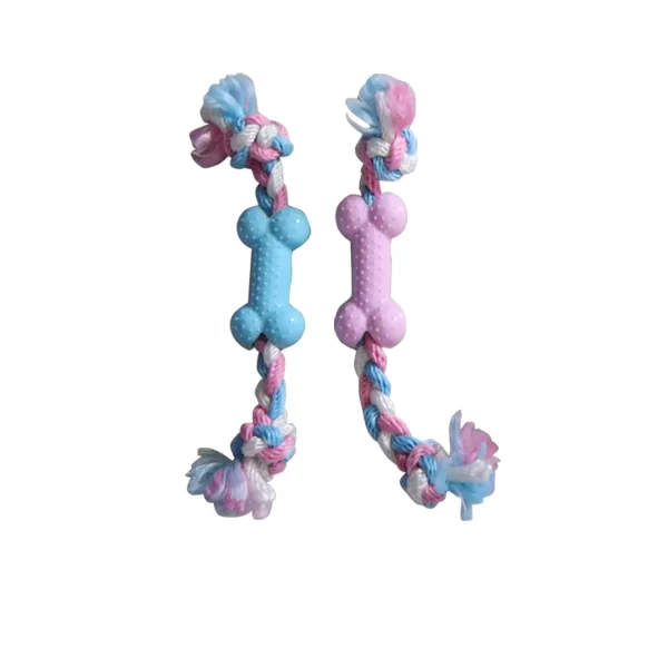 Orien Pet Rubber Bone Dog Toy with Tails
