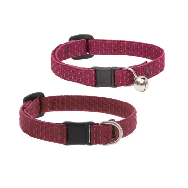 Eco Safety Cat Collar with Bell – Berry