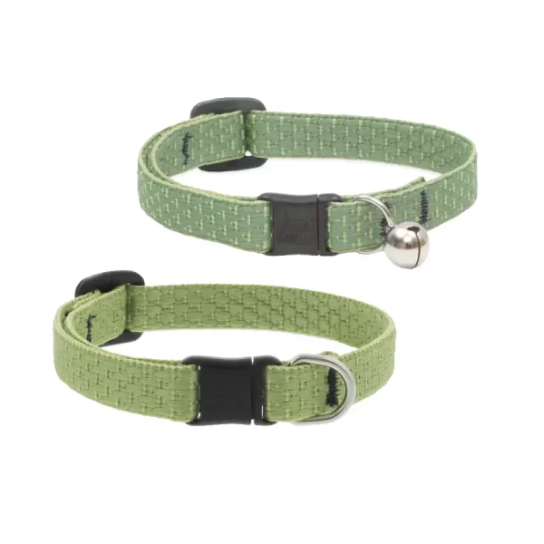 Eco Safety Cat Collar with Bell – Moss