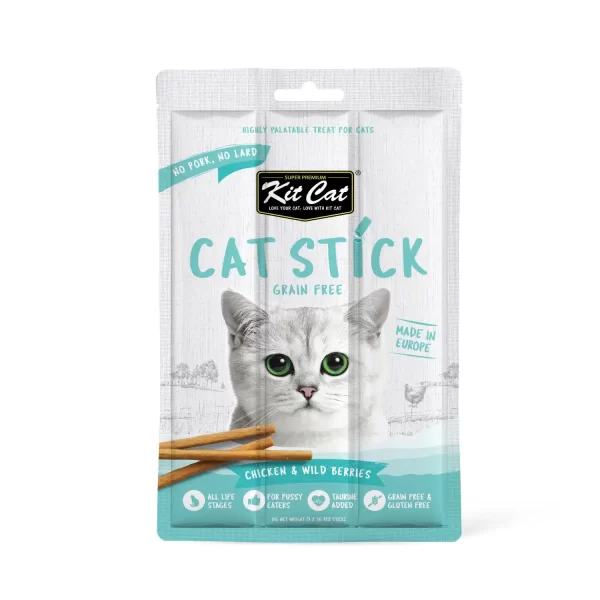 Kit Cat Grain Free Cat Stick Chicken & Salmon 15g