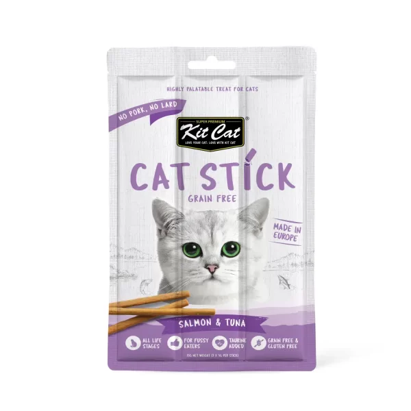 Kit Cat Grain Free Cat Stick Salmon & Scallop 15g