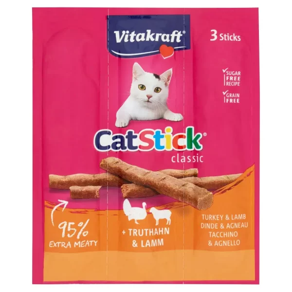 Vitakraft Cat Stick Turkey & Lamb 18g