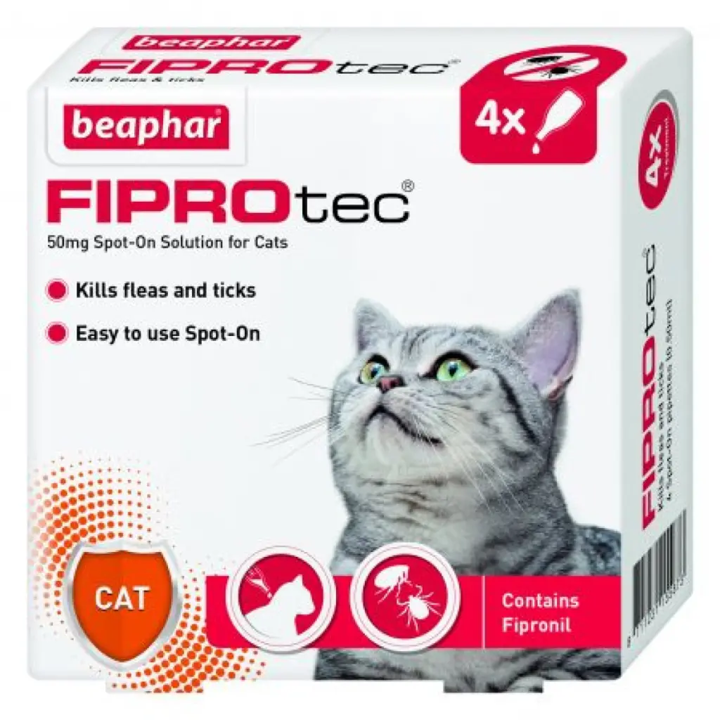 Beaphar Fiprotec for Cat – 4 Pipettes