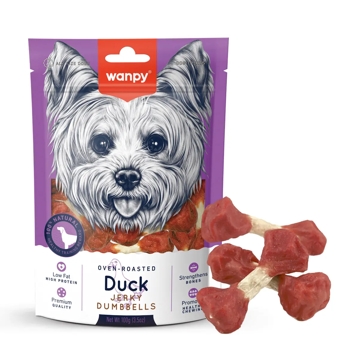 Wanpy-Duck-jerky-dumbbells Wanpy Duck jerky dumbbells jpg