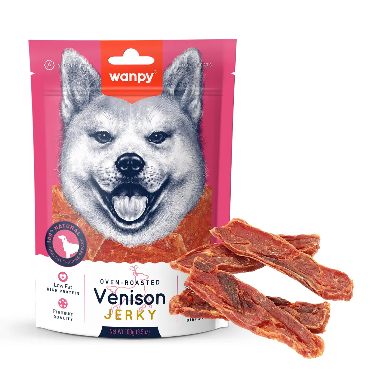 Wanpy Dry Venison Jerky 100g Wanpy Dry Venison Jerky 100g