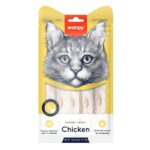 Wanpy Creamy Lickable Cat Treats – Chicken (14gx5)0