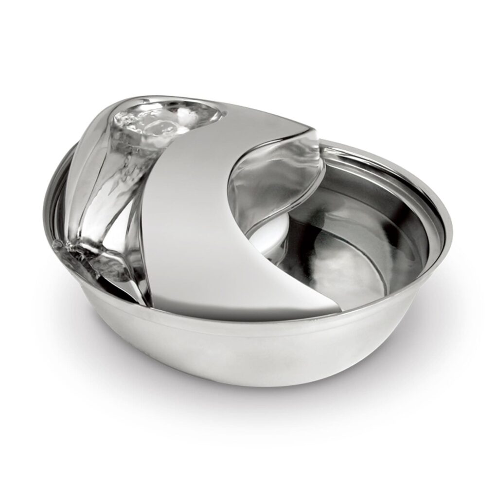 Big Raindrop Durable Pet Fountain 96oz (Stainless Steel)