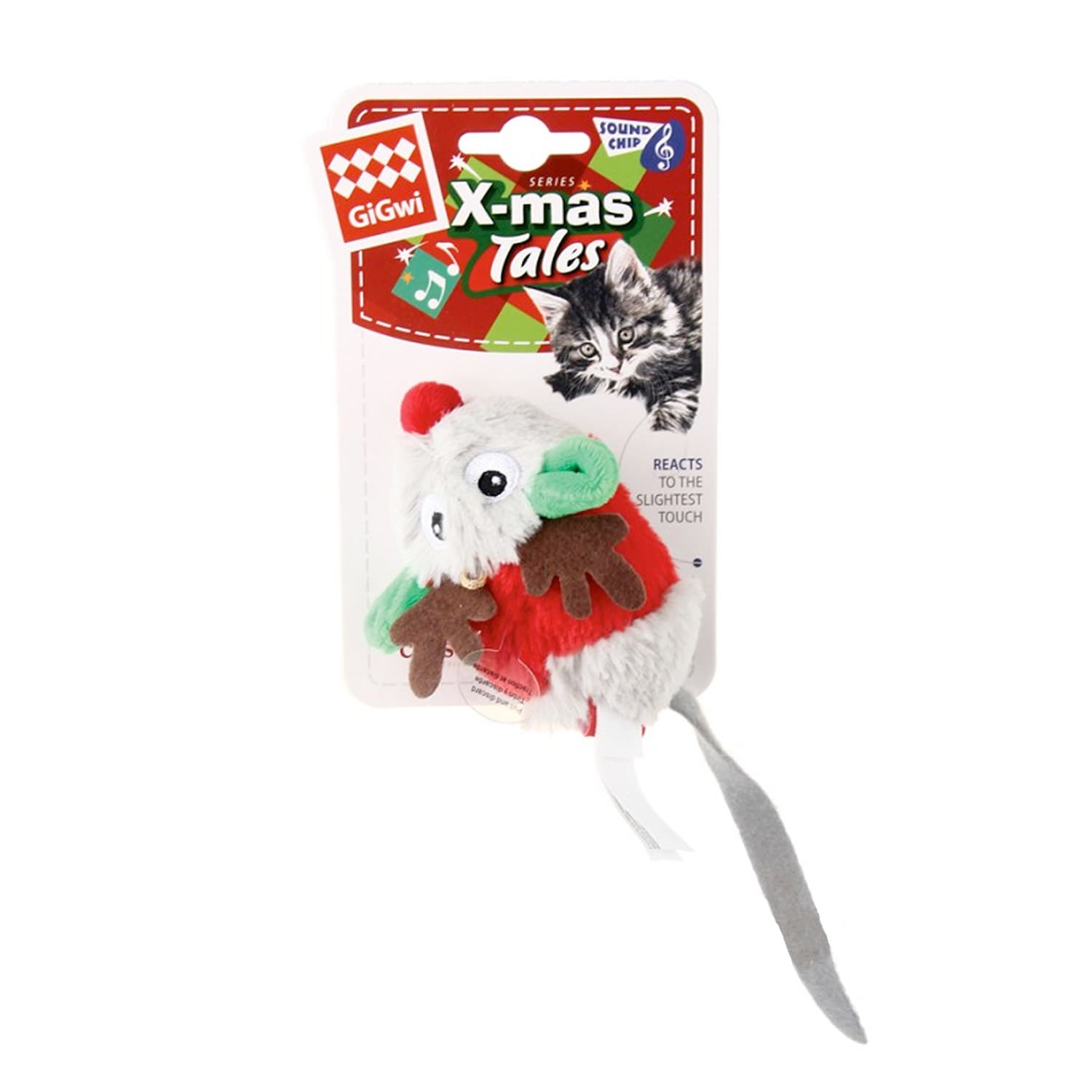 GiGwi X-mas Tales Melody Chaser Mouse – motion activated GiGwi X mas Tales Melody Chaser Mouse – motion activated